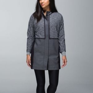 lululemon athletica Gray Two-Tone Long Jacket